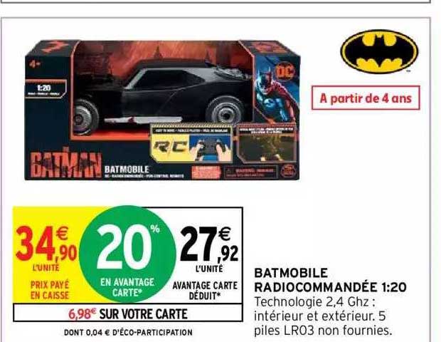 Batmobile Radiocommandée 1:20