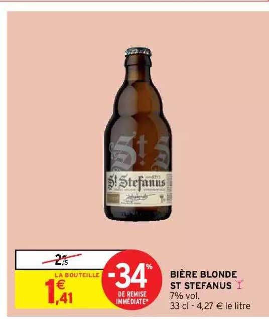 bière blonde st stefanus