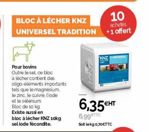 bloc à lécher knz unversel tradition