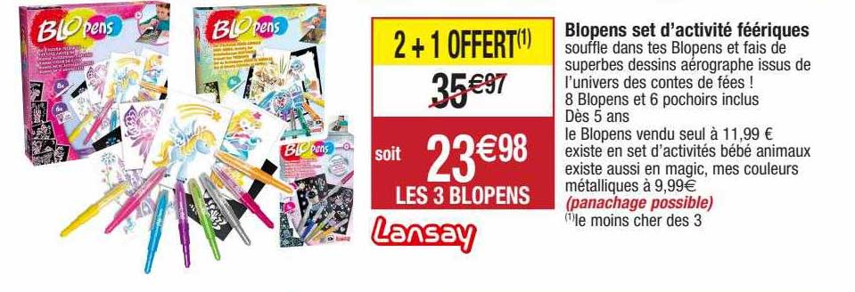 blopens set d'activité féériques