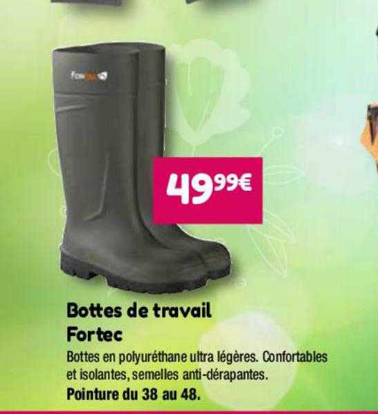 bottes de travail fortec