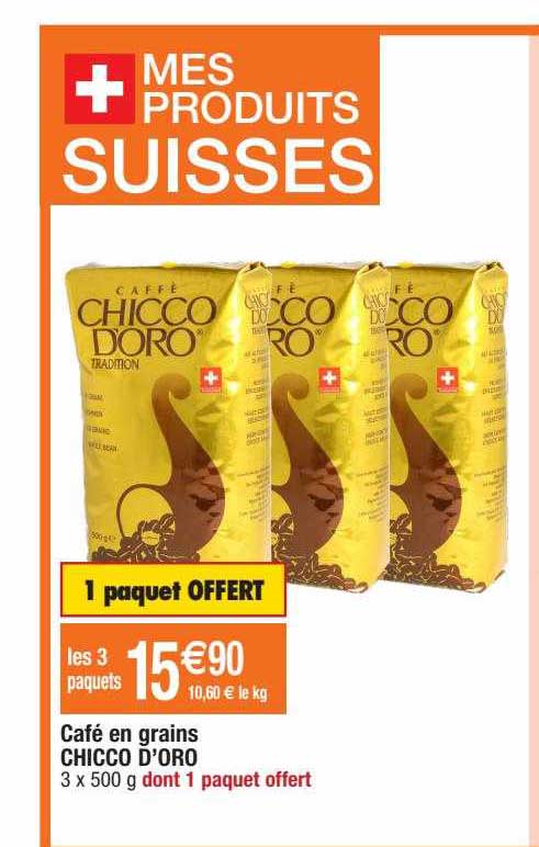 café en grains chicco d'oro