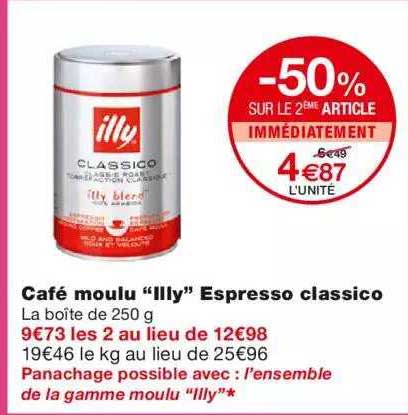 Café Moulu "illy" Espresso Classico