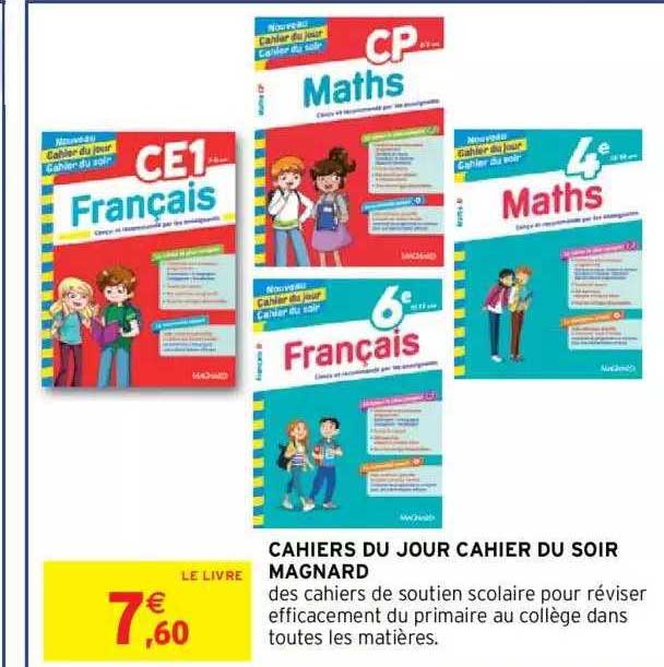 cahiers du jour cahier du soir magnard