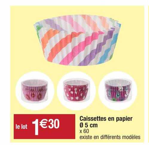 caissettes en papier ø 5 cm