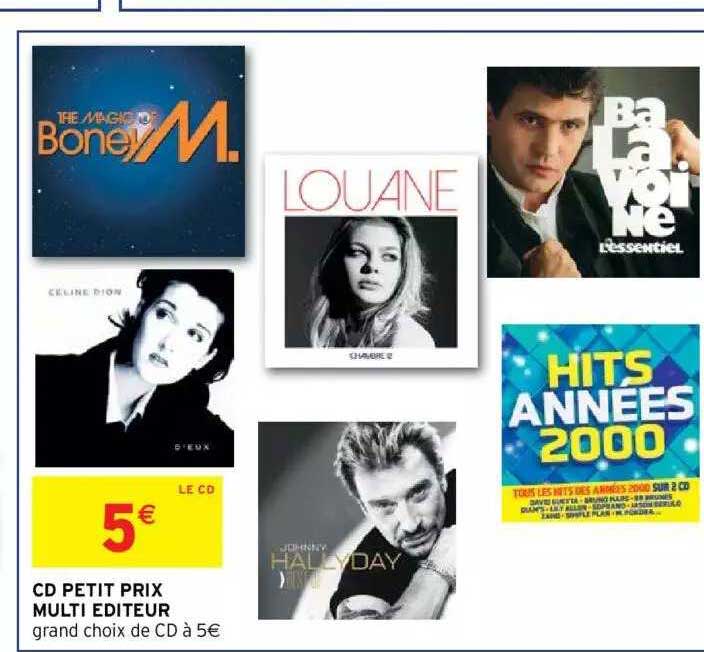 cd petit prix multi éditeur