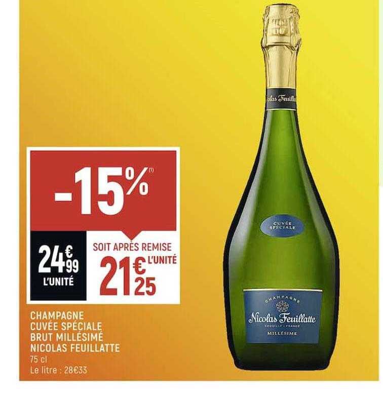 champagne cuvée spéciale brut millésimé nicolas feuillatte