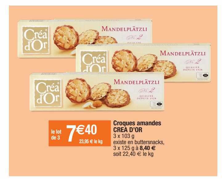 Croques Amandes Créa D'or