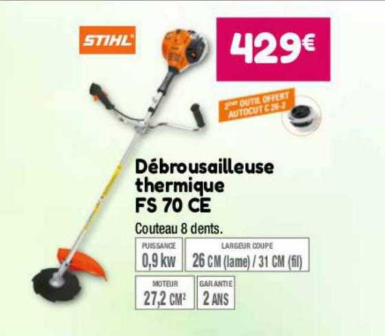 débrousailleuse thermique fs 70 ce