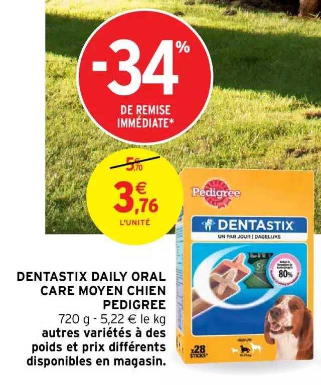 dentastix daily oral care moyen chien pedigree