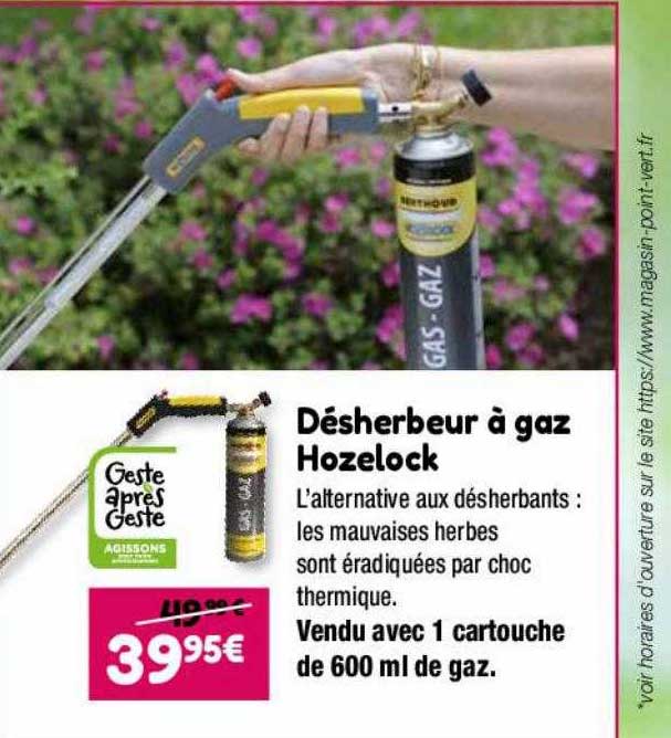 désherbeur à gaz hozelock