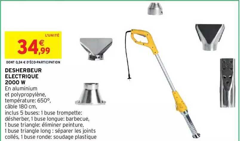 desherbeur électrique 2000 w