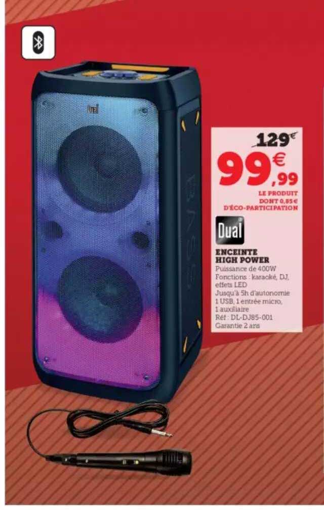 enceinte high power dual