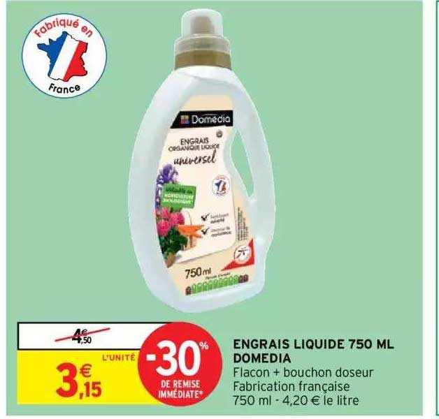 Engrais Liquide 750 Ml Domédia