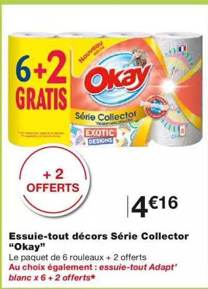 essuie-tout décors série collector "okay"