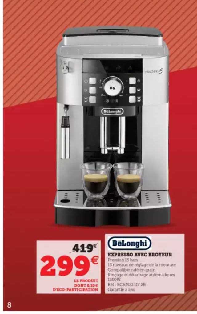 Expresso Avec Broyeur DeLonghi