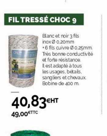 Fil Tressé Choc 9
