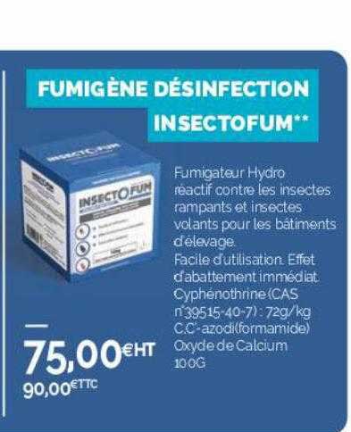 fumigène désinfection insectofum