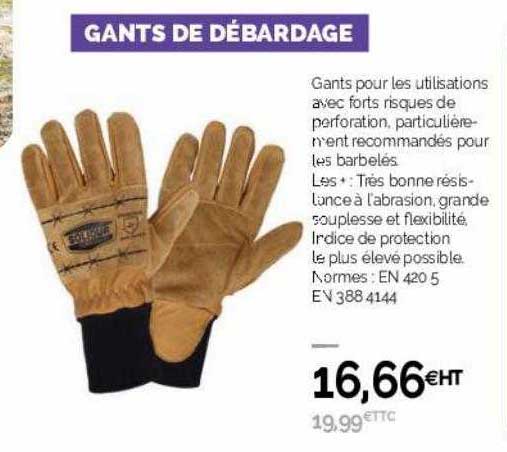 gants de débardage