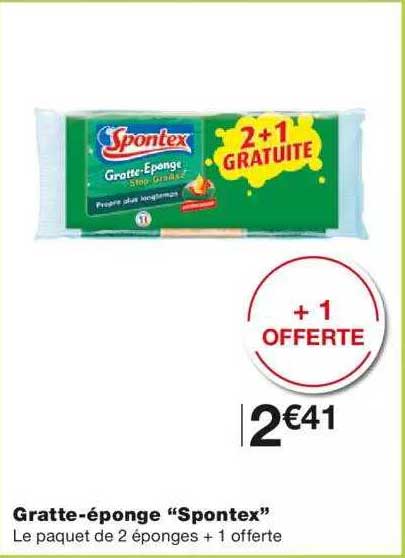 gratte-éponge "spontex"