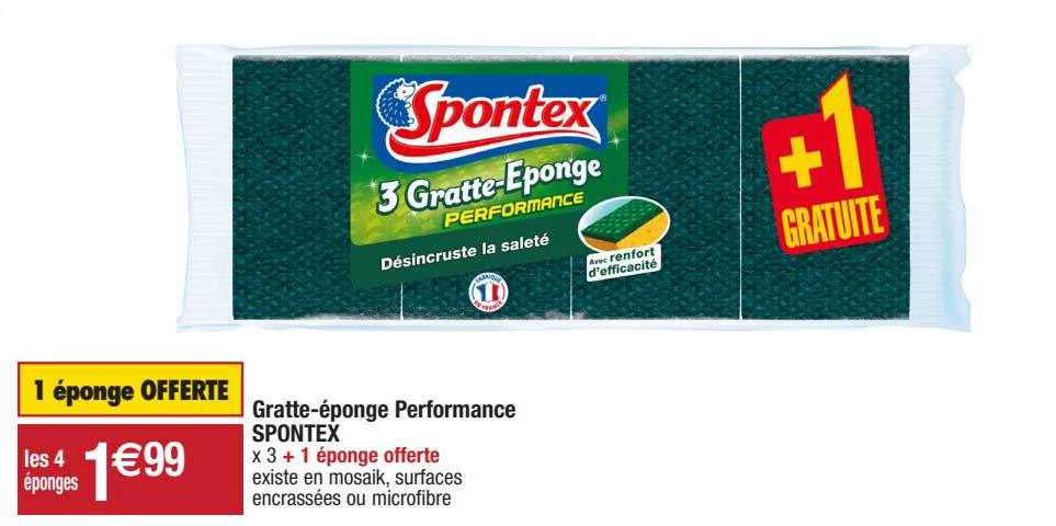 gratte-éponge performance spontex