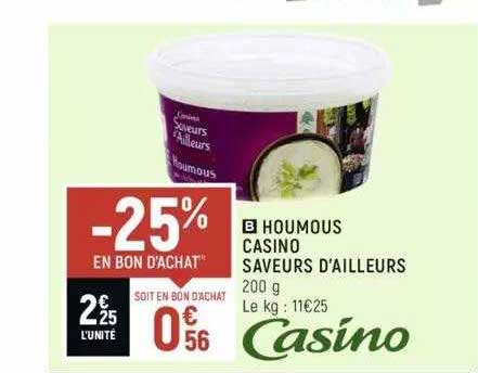 houmous casino saveurs d'ailleurs