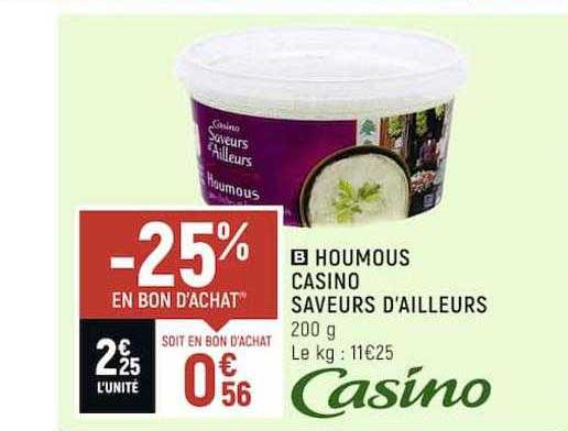 houmous casino saveurs d'ailleurs