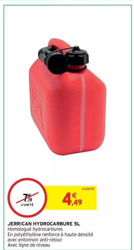 jerrican hydrocarbure 5 l