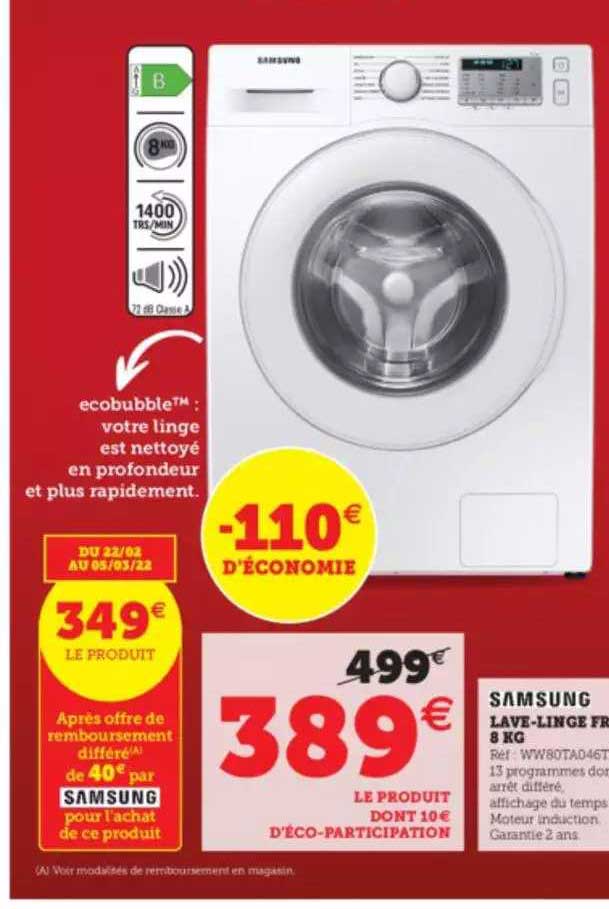lave-linge 5 kg samsung
