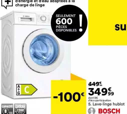 lave-linge hublot bosch