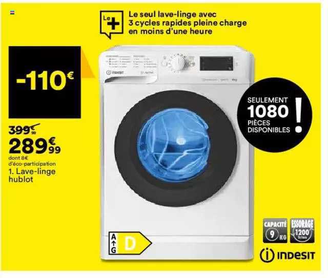 lave-linge hublot indesit