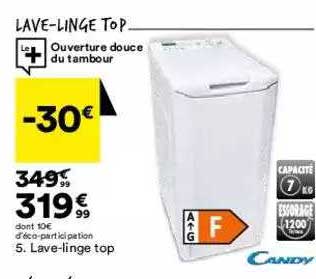 lave-linge top candy