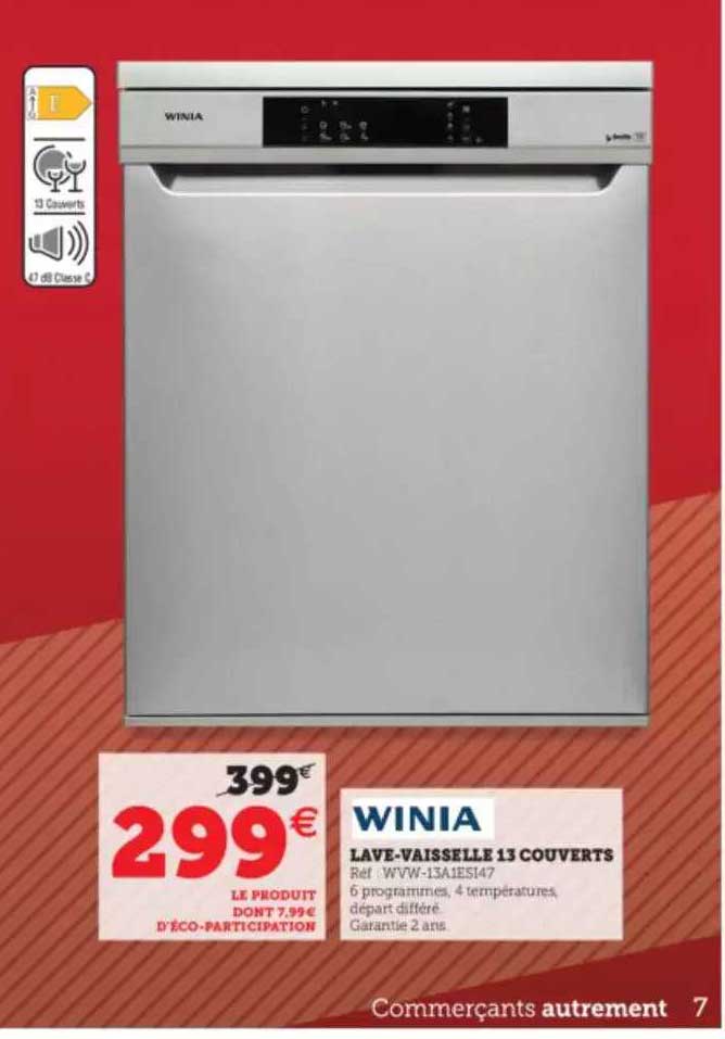 lave-vaisselle 13 couverts winia