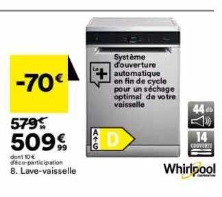 lave-vaisselle whirlpool