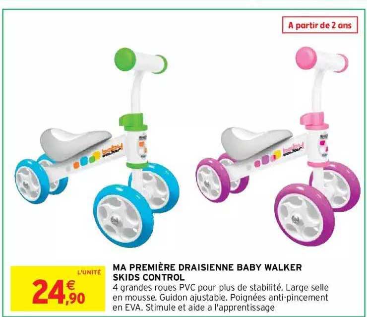 ma première draisienne baby walker skids control