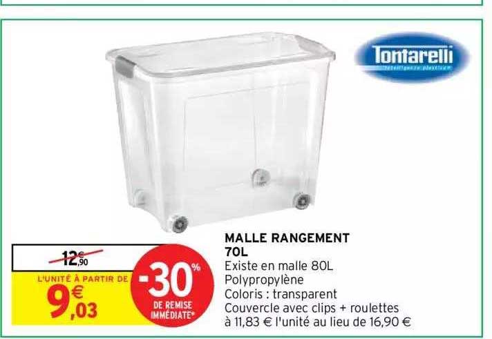 malle rangement 70l
