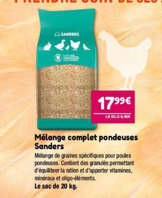 mélange complet pondeuses sanders