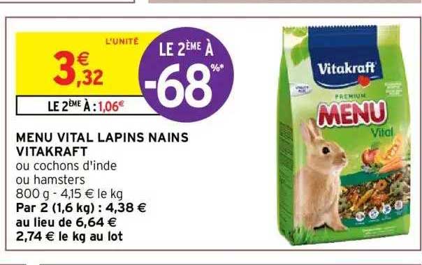 menu vital lapins nains vitakraft