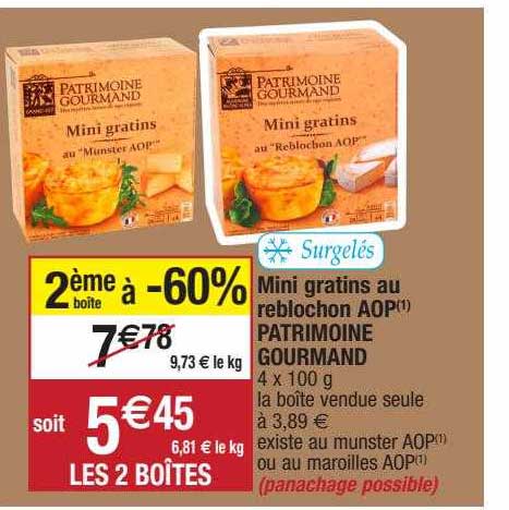 mini gratins au reblochon aop patrimoine gourmand