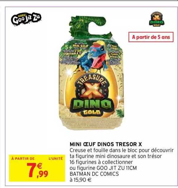 mini oeuf dinos trésor x
