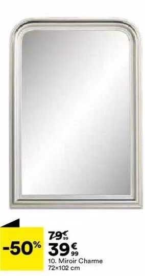miroir charme 72 x 102 cm