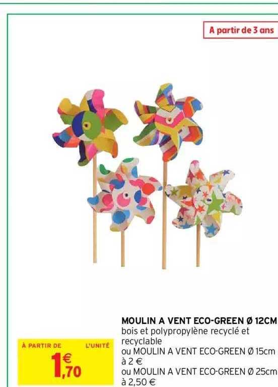 moulin à vent éco-green ø 12 cm
