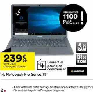 notebook pro series 14" polaroid