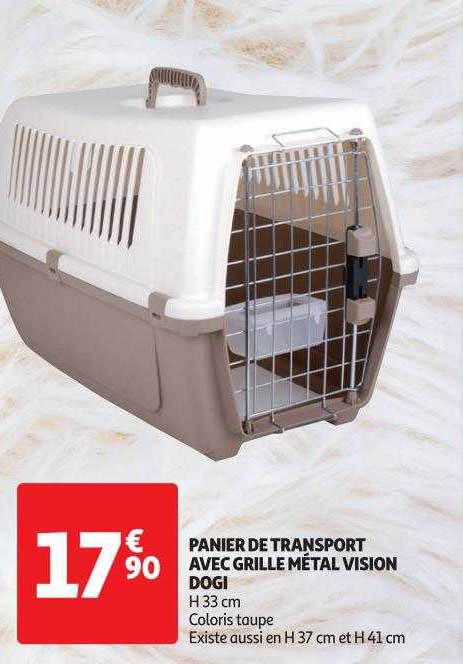 panier de transport avec grille métal vision dogi