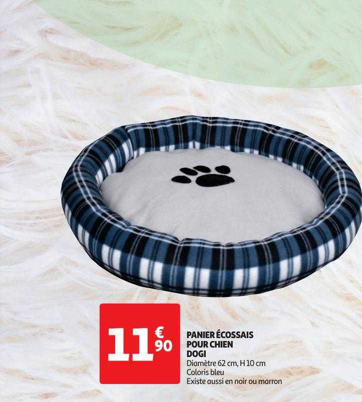 panier écossais pour chien dogi