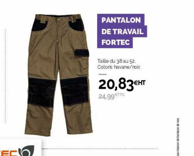 pantalon de travail fortec