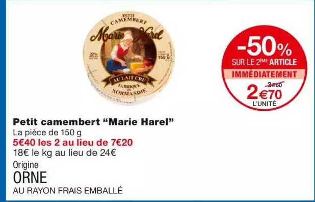 petit camembert "marie harel"