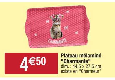 plateau mélaminé "charmante"