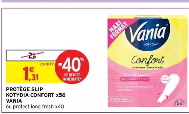 protège slip kotydia confort x56 vania