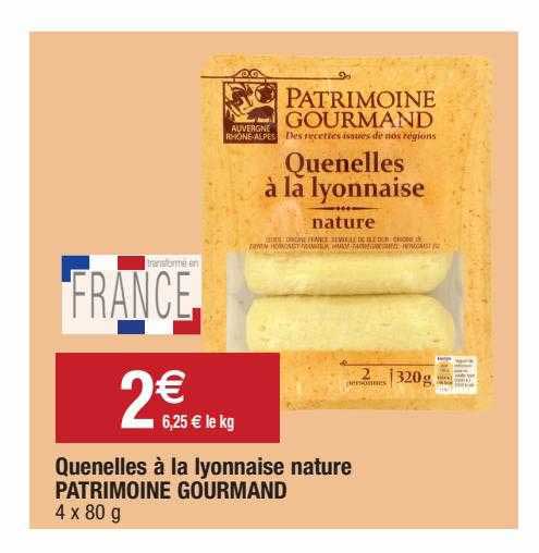 Quenelles à La Lyonnaise Nature Patrimoine Gourmand